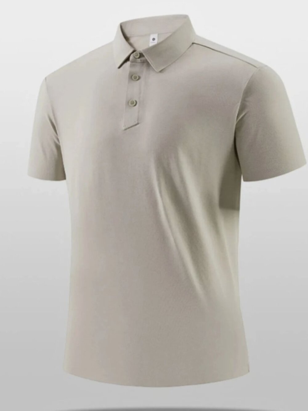 Men's Size Medium Tan/Beige Collared Short Sleeve Summer Shirt
